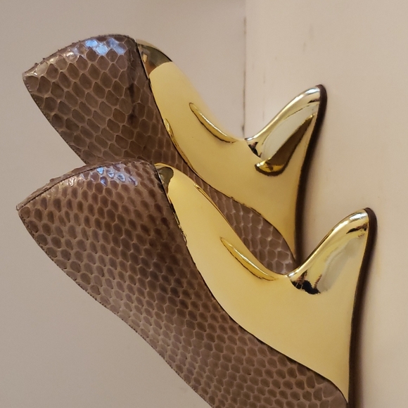 ♤ Claudio Merazzi Snake Snin Heels - Picture 6 of 8